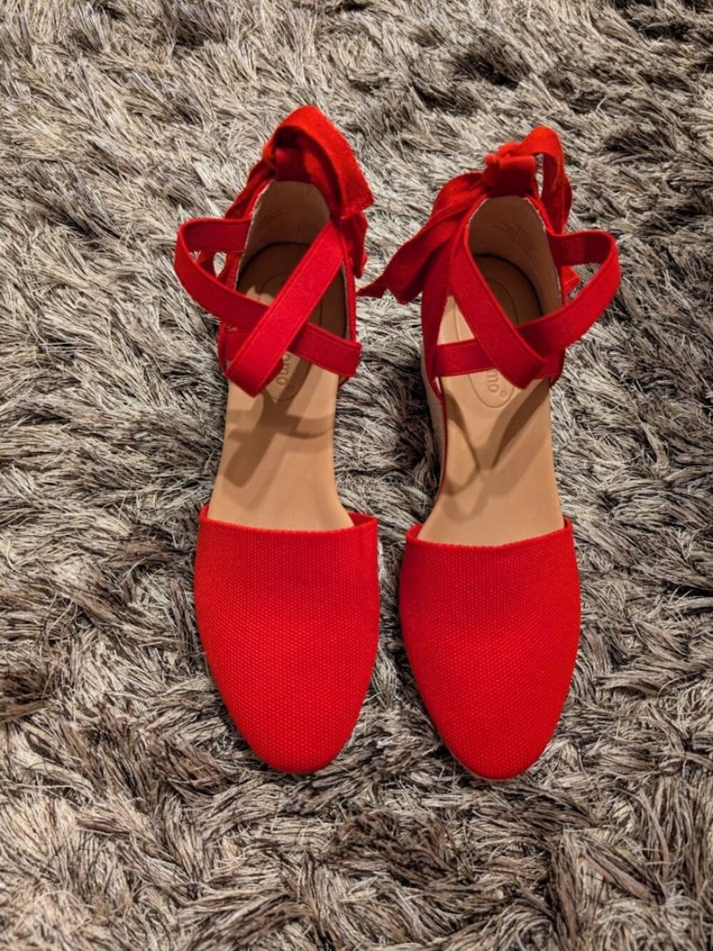 CC Corso Como Romley2 Knit Wedge Espadrilles Mars Red 7.5 NEW